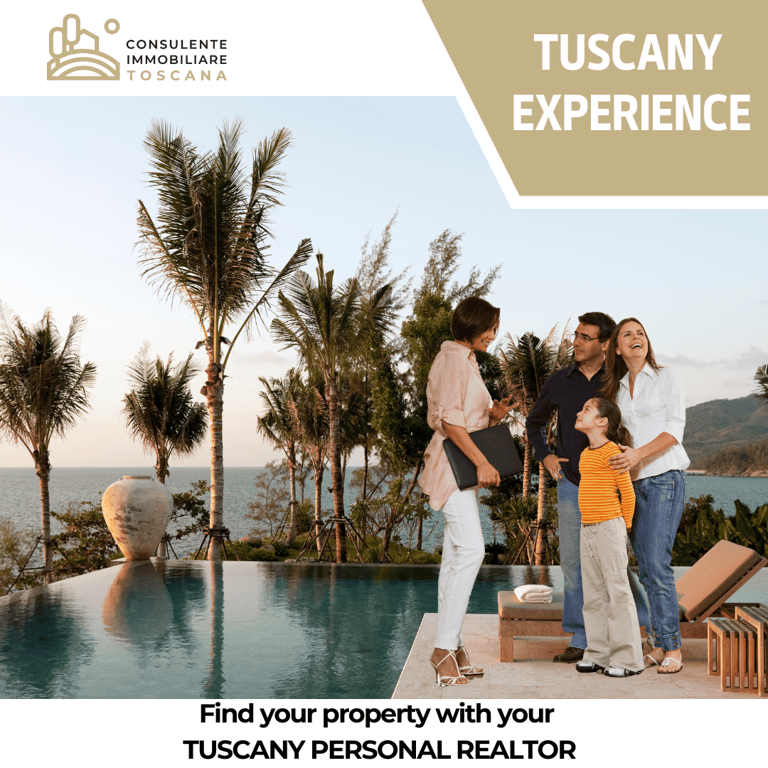 Visita a una villa con piscina in Toscana